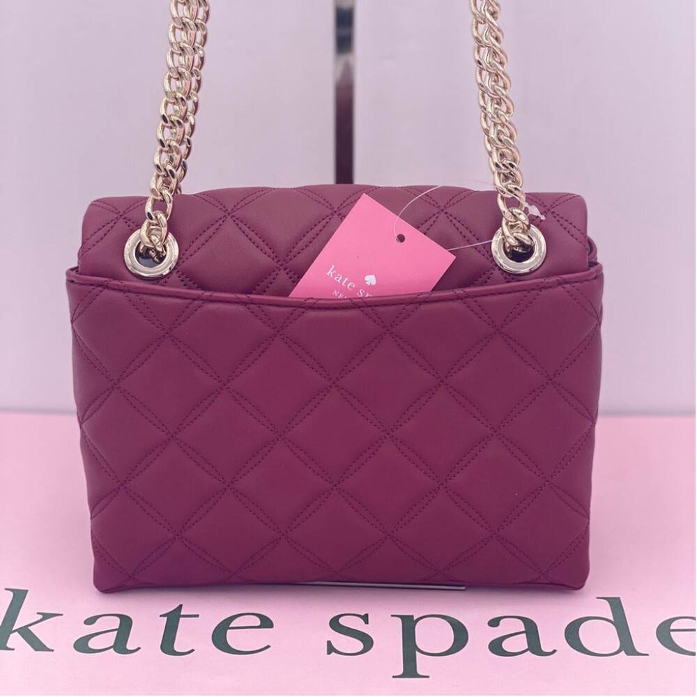 Kate Spade Natalia Quilted Leather Small Flap Crossbody Shoulder Bag - Picture 9 of 11